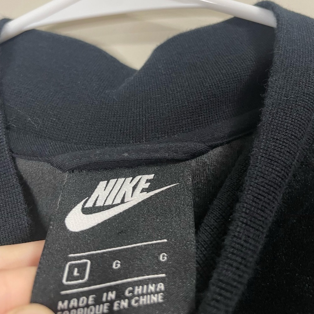 Nike Womens Black Gray Heritage Velour BV5046-010 Sportswear Track Jacket - Picture 9 of 11